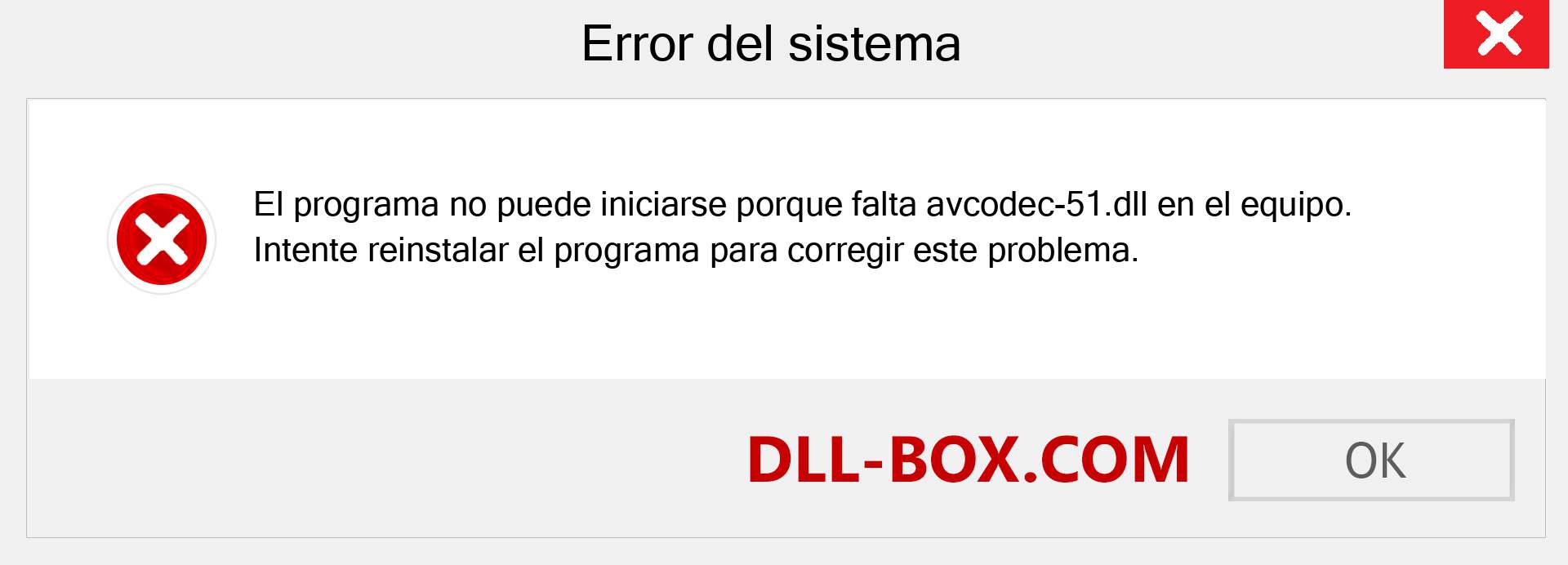 ¿Falta el archivo avcodec-51.dll ?. Descargar para Windows 7, 8, 10 - Corregir avcodec-51 dll Missing Error en Windows, fotos, imágenes